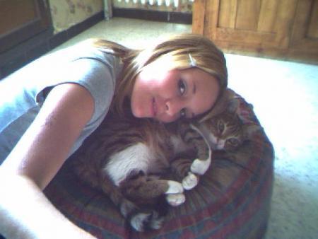 moi et lulu(mon chat)xd